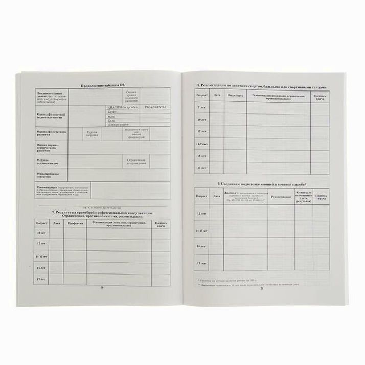 Картинка Медицинская карта ребенка для поступления в детский сад и школу (№2386509) от магазина Мир детей Товары для Новорожденных