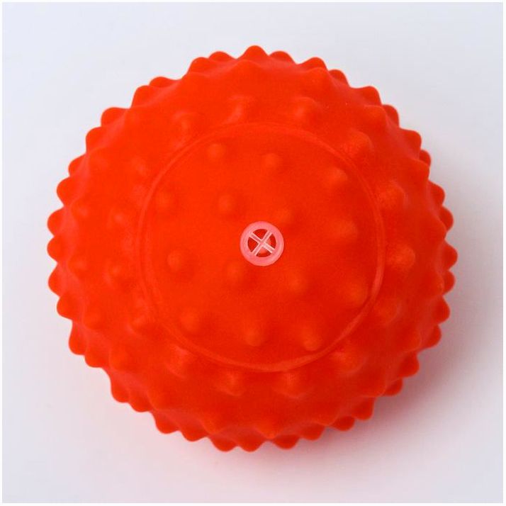 Картинка Развивающий тактильный мячик «Мишка», с пищалкой, 1 шт, Крошка Я (№4927171) от магазина Мир детей Товары для Новорожденных