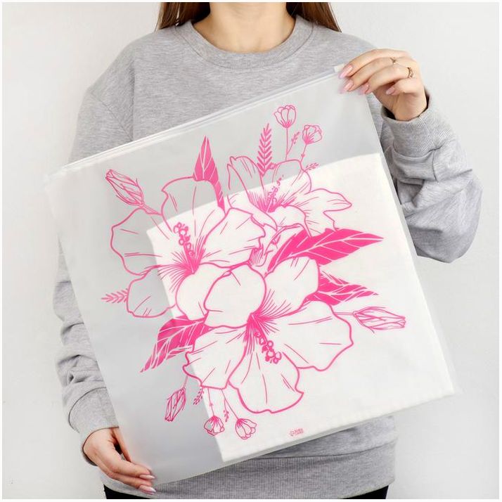 Картинка Пакет для путешествий «Цветы», 14 мкм, 40 х 40 см (№9254715) от магазина Мир детей Товары для Новорожденных