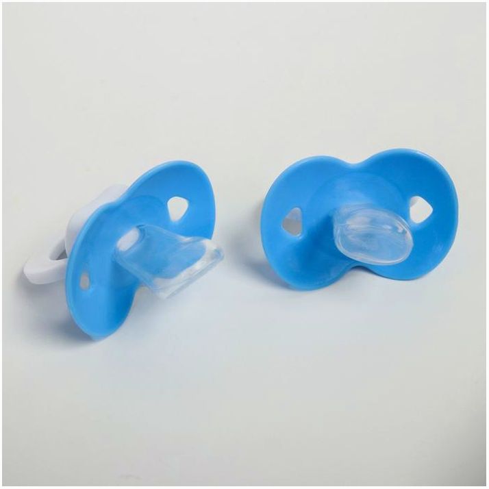 № 4298747 Набор ортодонтических пустышек, 2 шт., от 6 мес., на блистере, цвет МИКС