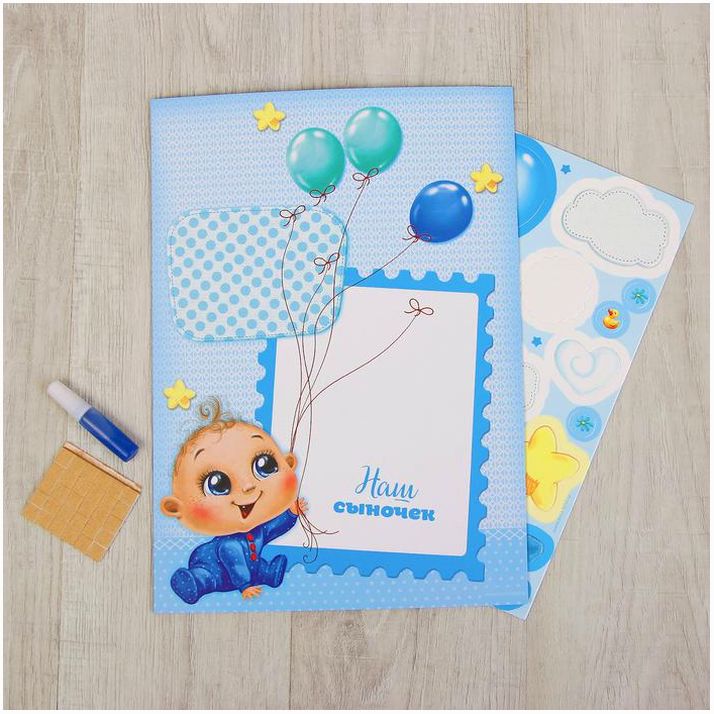 Картинка Детский отпечаток ручки с пожеланиями для мальчика, цвет МИКС (№4731836) от магазина Мир детей Товары для Новорожденных