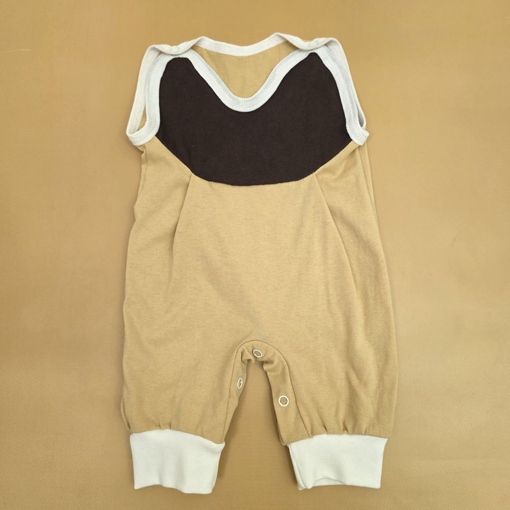 Ползунки на лямках №7 (кулирка, кнопки снизу и на плечах, без пяток) артикул анонс 16131-56МД