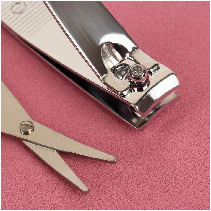 № 600407 Набор маникюрный, 5 предметов, на блистере, цвет МИКС