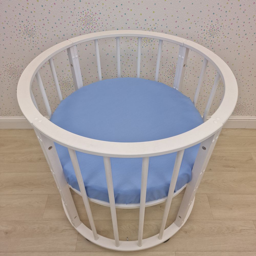 Простыня на резинке на круглую кровать (бязь) артикул анонс 255_30