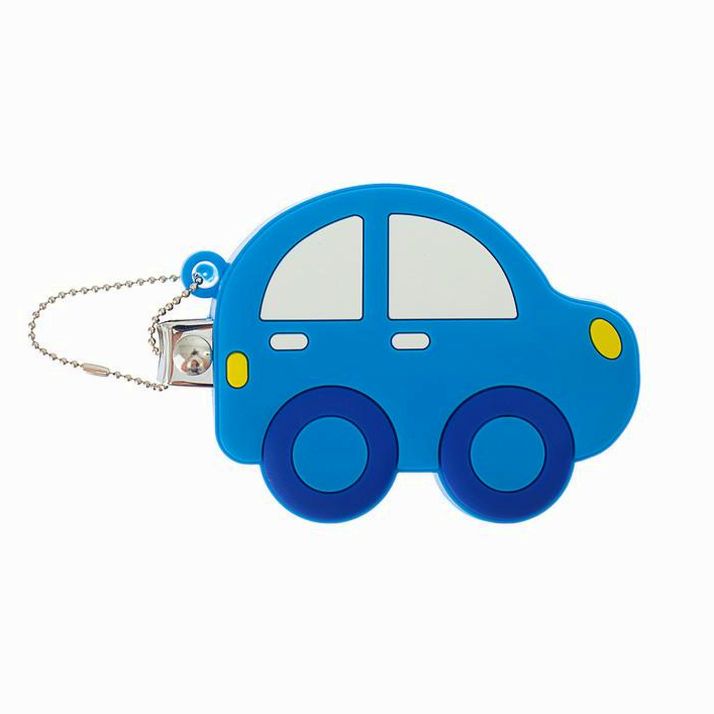 Детские, маникюрные щипчики - книпсеры «Машинка» с резиновой игрушкой артикул анонс 3612542