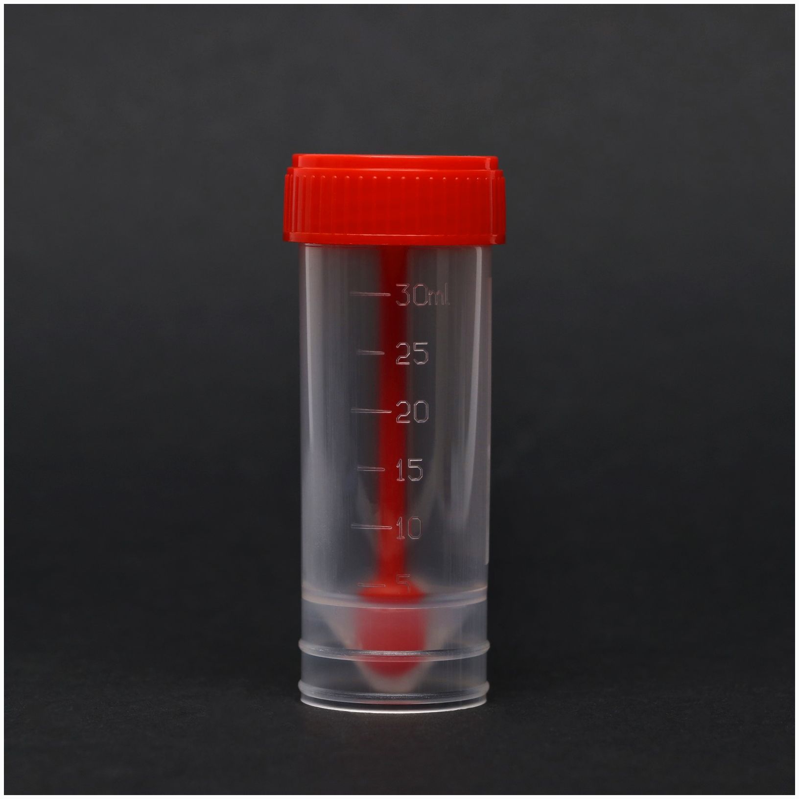 Контейнер для биоматериалов стерильный, с ложкой, 30 мл артикул анонс 3744859