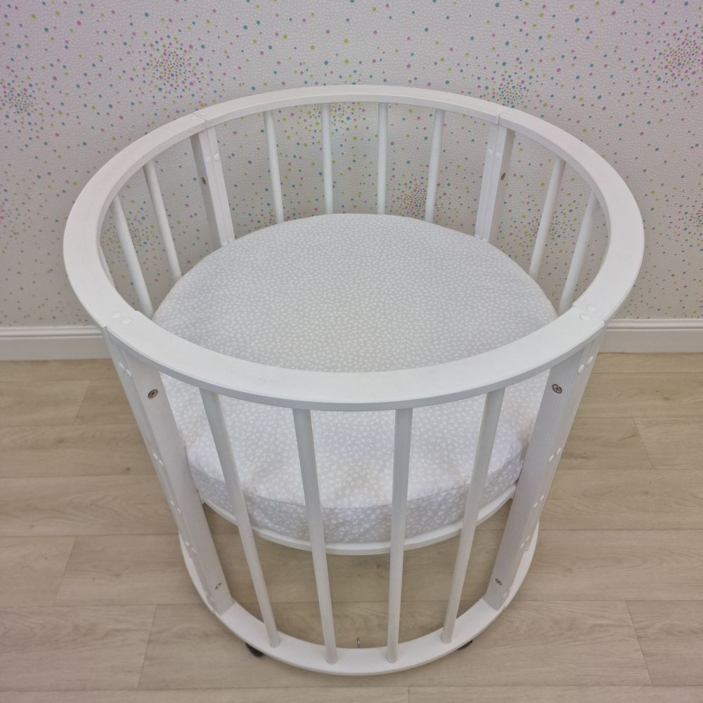 Простыня на резинке на круглую кровать (бязь) артикул анонс 255_24