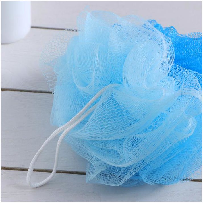 № 3092679 Мочалка для тела Доляна, двухцветная, 40 гр, цвет МИКС