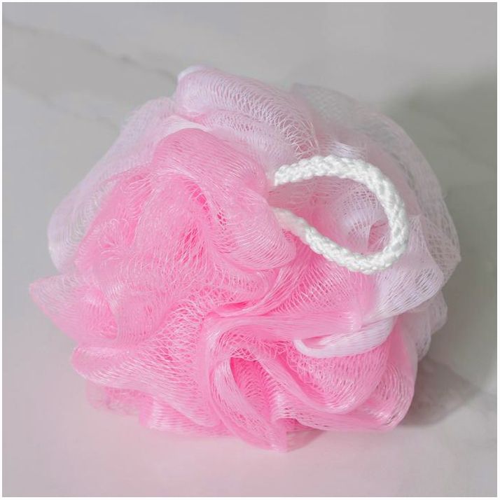 № 4428533 Мочалка для тела Доляна, двухцветная, 50 гр, цвет МИКС