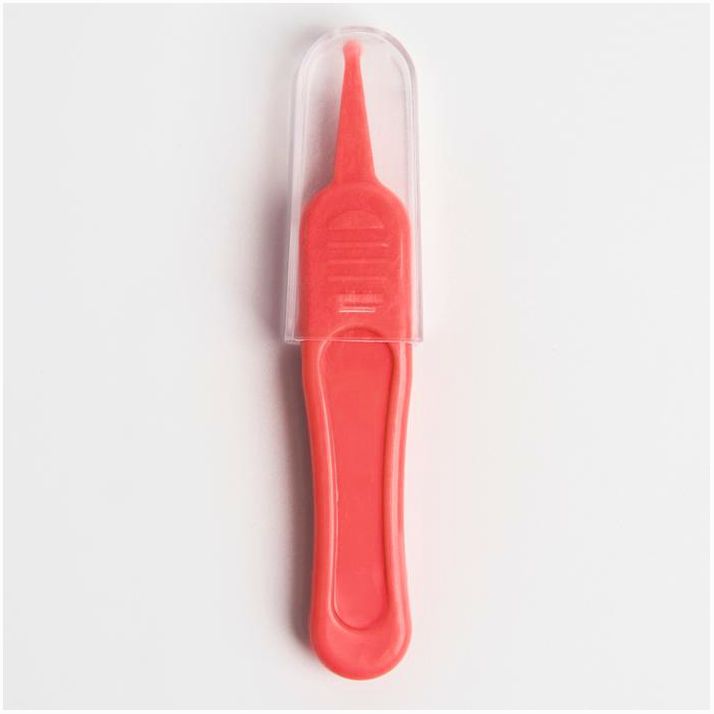 Картинка Пинцет для чистки носа, детский, с колпачком, цвет розовый (№5276560) от магазина Мир детей Товары для Новорожденных