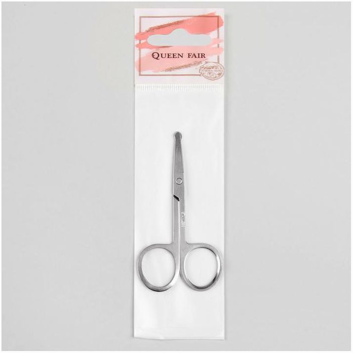 Картинка Ножницы безопасные, прямые, 9 см, цвет серебристый (№288698) от магазина Мир детей Товары для Новорожденных