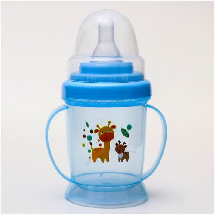 № 4724448 Набор для кормления: миска, бутылочка, вилка, ложка, цвет МИКС