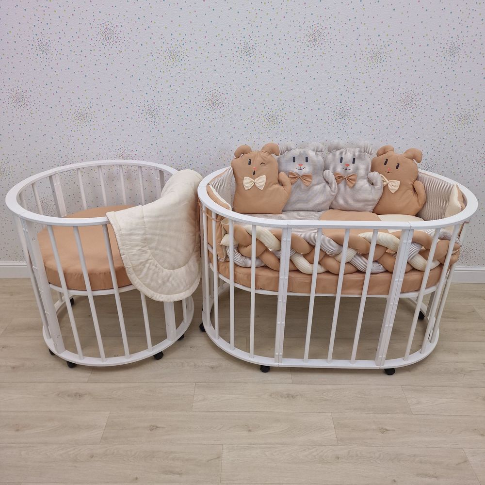 КПБ 16 пр (борт + пододеяльник + 2 одеяла + наволочка + подушка + 2 простынки (бязь) артикул анонс 1187-О-1бб_03