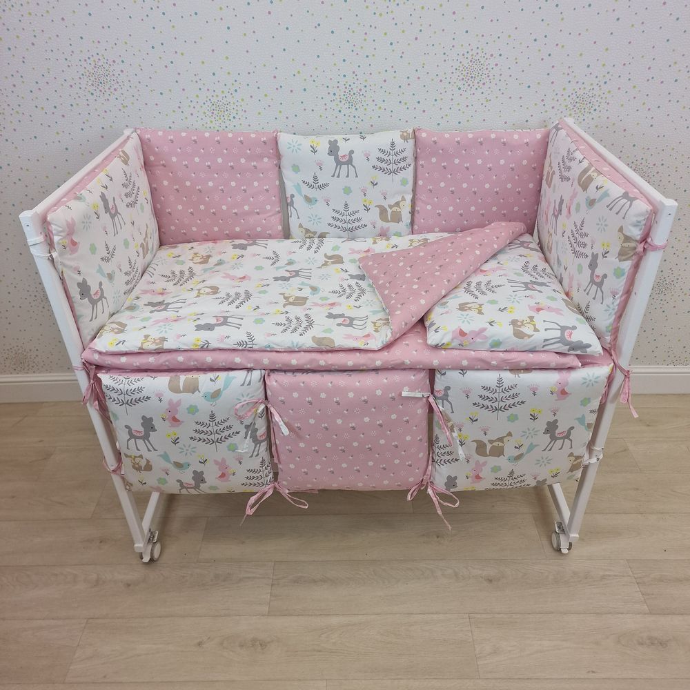 КПБ 13 пр (борт + пододеяльник + одеяло + наволочка + подушка + простынь (бязь) 6кв+2пр артикул анонс 1146-0-1бб