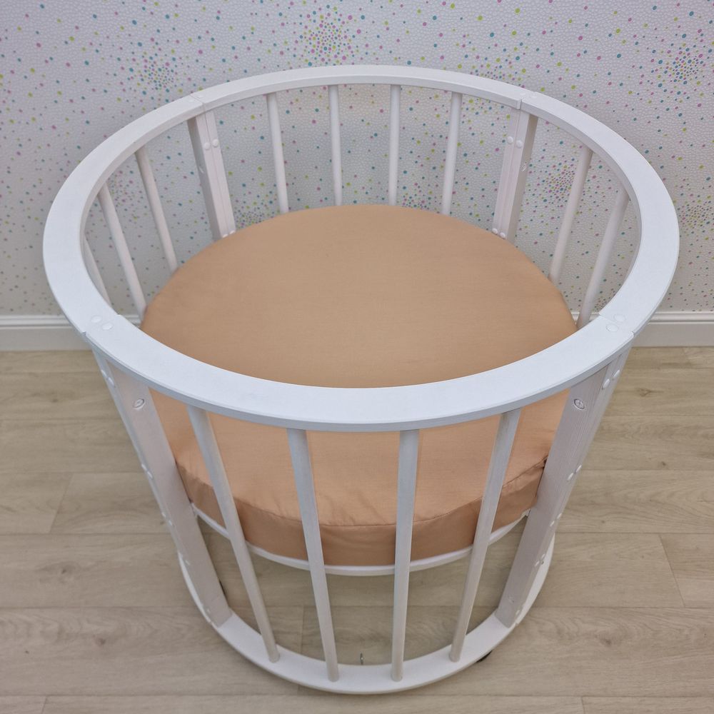 Простыня на резинке на круглую кровать (бязь) артикул анонс 255_49