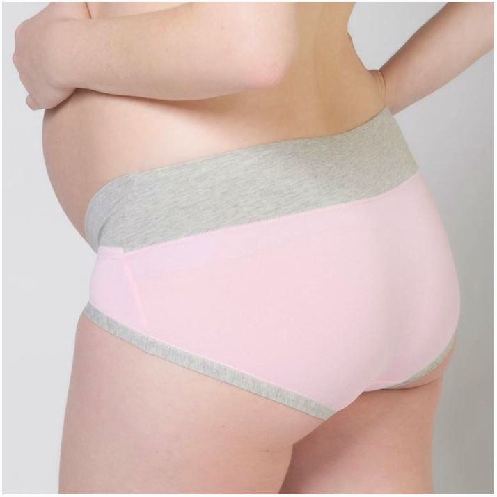Картинка Трусы для беременных (низкие), размер 44-46, цвет розовый/серый (№2512499) от магазина Мир детей Товары для Новорожденных