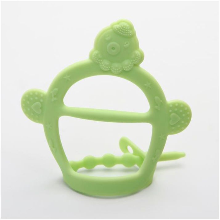 Картинка Прорезыватель силиконовый «На ручку», с застежкой, цвет МИКС (№4350293) от магазина Мир детей Товары для Новорожденных