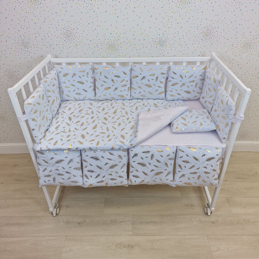 КПБ 16 пр (борт + пододеяльник + одеяло + подушка + простынь + (плюш/бязь) 12кв артикул анонс 1153-0-1бб