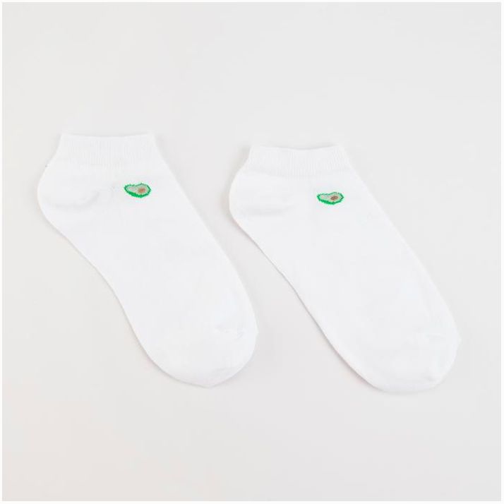 Носки женские «Авокадо», цвет белый, размер 23-25 артикул анонс 6248124
