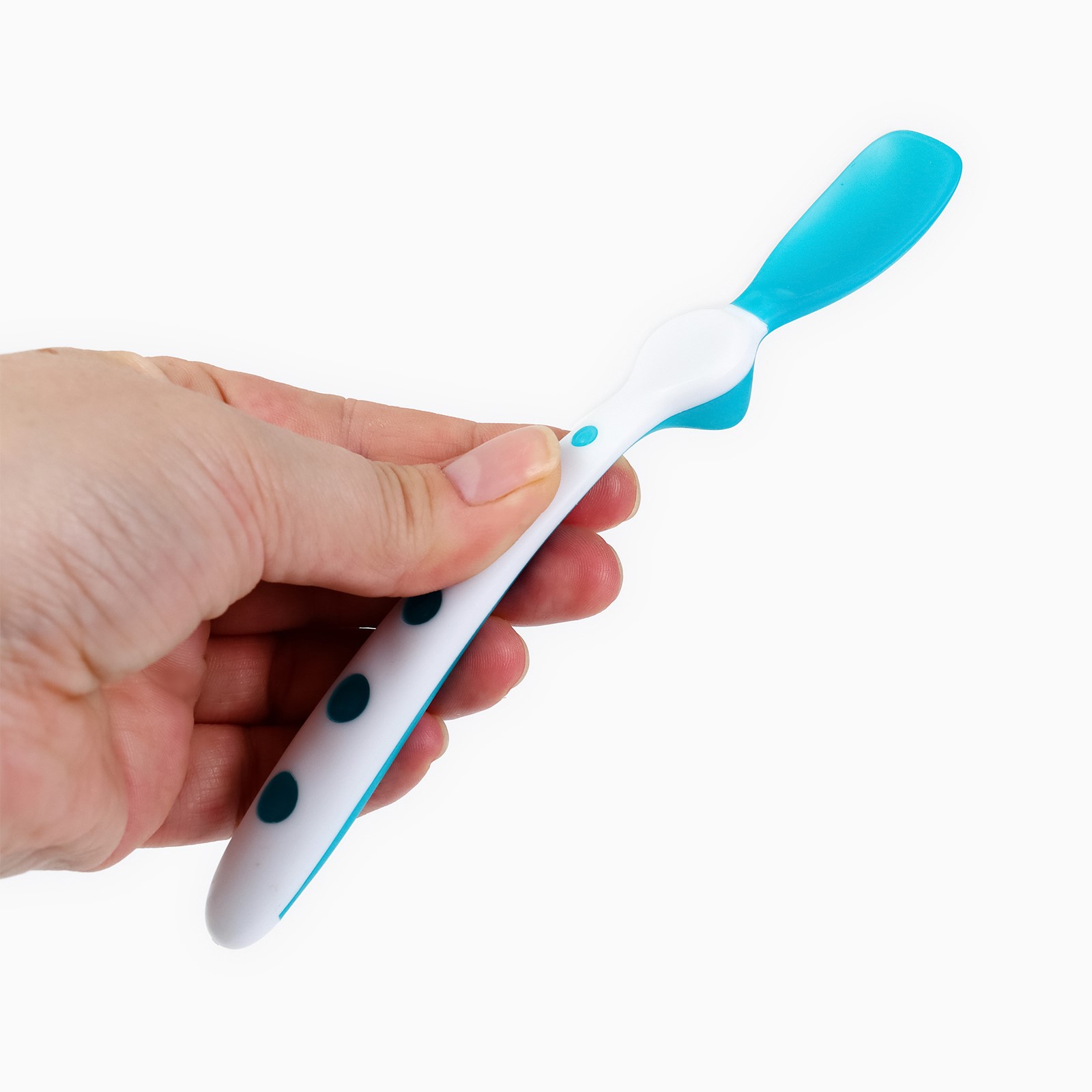 Картинка Набор термочувствительных ложек для кормления, 16,5см.. 2 шт., цвет розовый/бирюзовый (№9844131) от магазина Мир детей Товары для Новорожденных