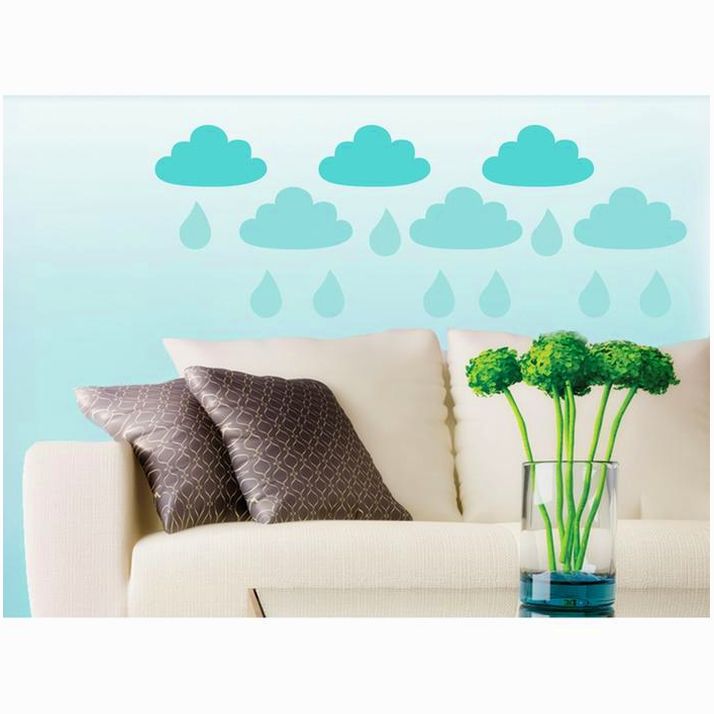 Набор интерьерных наклеек «Летний дождь», 21 х 29,5 см артикул анонс 1442572