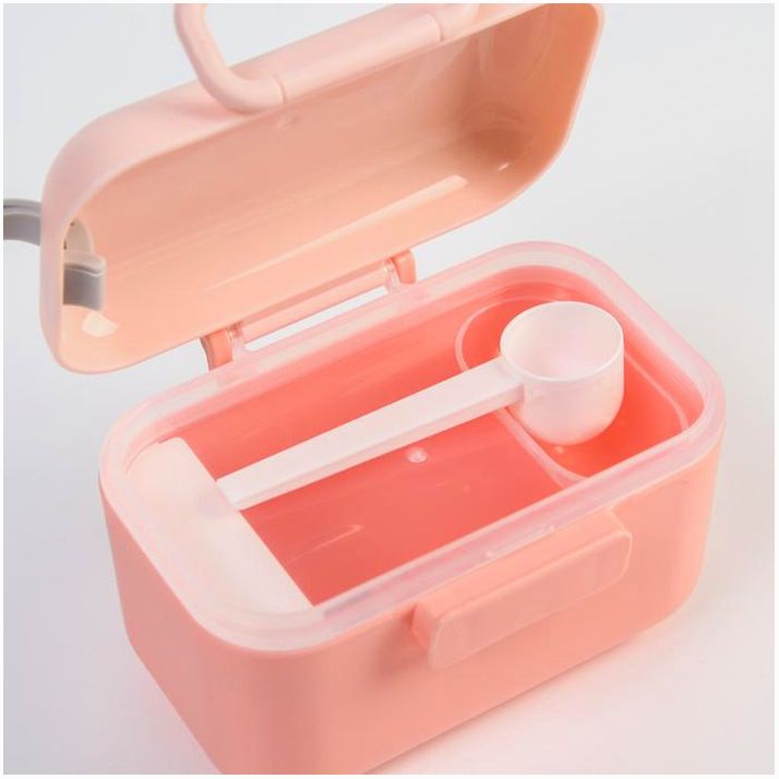 Картинка Контейнер для хранения детского питания, 400 мл., 12х8,5х7см, цвет розовый (№6936519) от магазина Мир детей Товары для Новорожденных