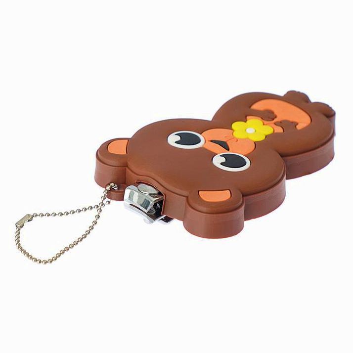 № 3612545 Детские, маникюрные щипчики - книпсеры «Мишка» с резиновой игрушкой