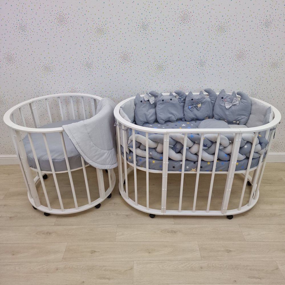 КПБ 16 пр (борт + пододеяльник + 2 одеяла + наволочка + подушка + 2 простынки (бязь) артикул анонс 1189-О-1бб_03