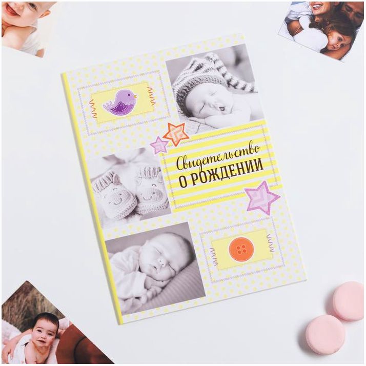 Папка для свидетельства о рождении «Коллаж», А4 артикул анонс 3694650