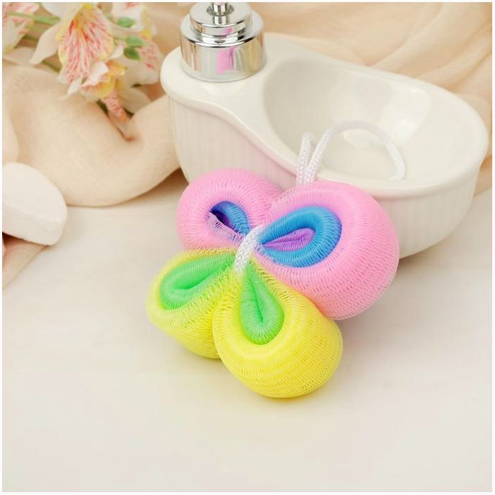 № 3092678 Мочалка для тела Доляна «Бабочка», 30 гр, цвет МИКС