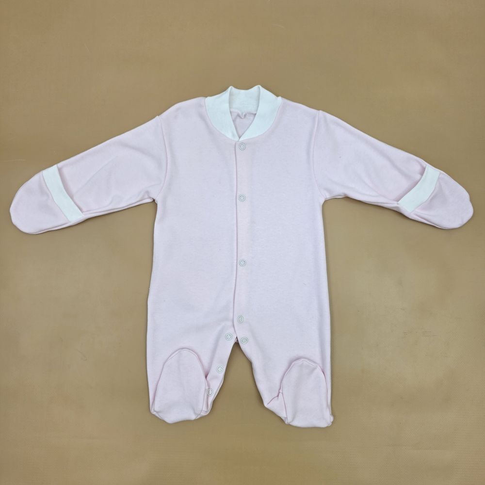 Комбинезон №6 (интерлок, кнопки спереди и снизу, закрытые ручки и ножки) артикул анонс 0385-62МД