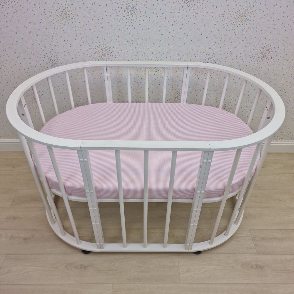 Простыня на резинке на овальную кровать (бязь) артикул анонс 257_37