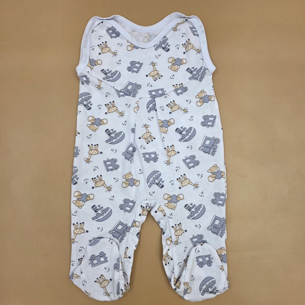 Ползунки на лямках №5 (кулирка, кнопки снизу и на плечах) артикул анонс 16107-62МД