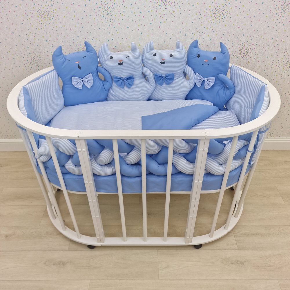 КПБ 14 пр (борт + пододеяльник + одеяло + наволочка + подушка + простынь (бязь) артикул анонс 1176-0-1бб_06