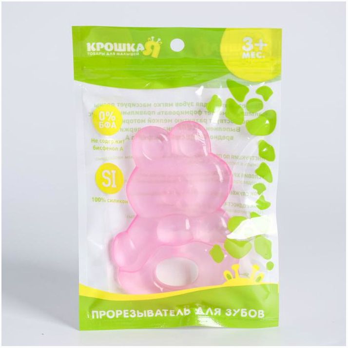 Картинка Прорезыватель охлаждающий «Зайчик», цвет МИКС, Крошка Я (№4826557) от магазина Мир детей Товары для Новорожденных