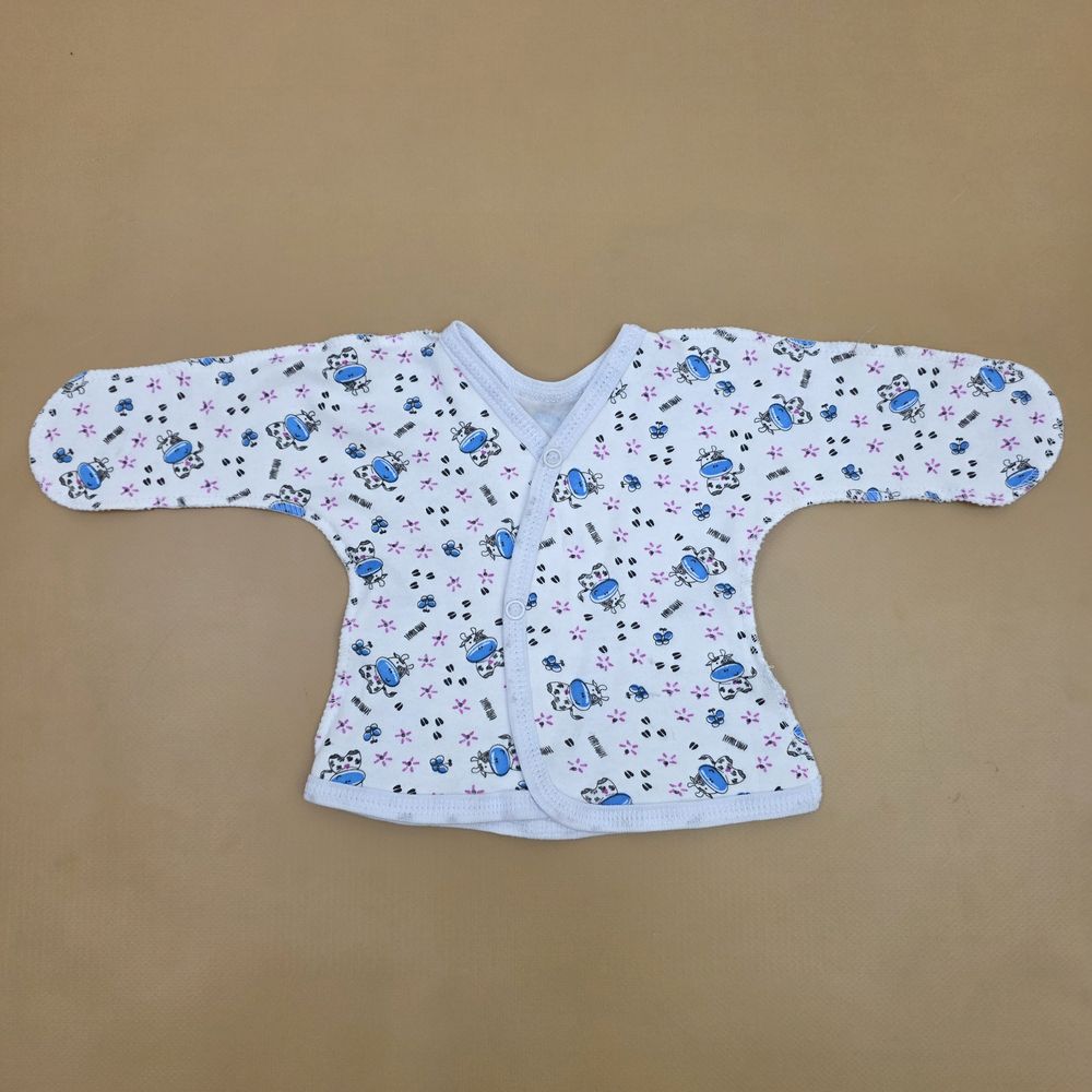 Распашонка №4 (интерлок, зашитая ручка, кнопки, швы наружу) (для маловесных) артикул анонс 15176-50МД