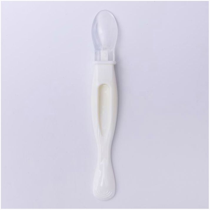 Картинка Ложка детская для кормления силиконовая, цвет белый (№4770822) от магазина Мир детей Товары для Новорожденных