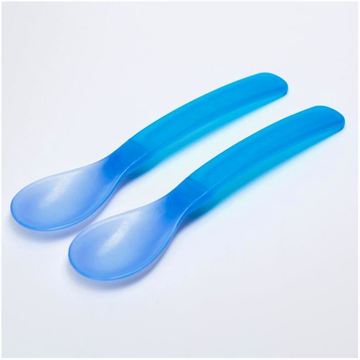 Набор ложек детских термочувствительных для кормления, от 5 мес., 2 шт., цвета МИКС артикул анонс 652034