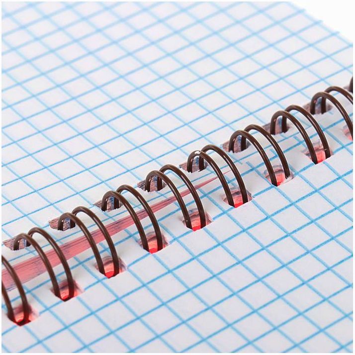 Картинка Блокнот А6, 80 листов в клетку на гребне "Красный. Неон", пластиковая обложка, блок офсет (№3554035) от магазина Мир детей Товары для Новорожденных