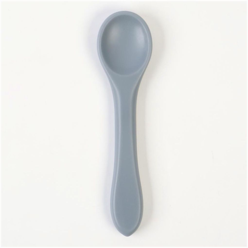 Картинка Ложка детская для кормления M&B (силикон), серый (№10101183) от магазина Мир детей Товары для Новорожденных