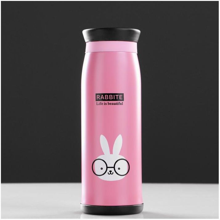 Картинка Термос, 450 мл, Мини "Милые зверята", 450 мл, сохраняет тепло 2 ч, 7 х 21 см, микс (№1366944) от магазина Мир детей Товары для Новорожденных