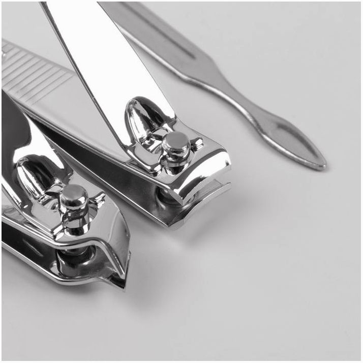 Картинка Набор маникюрный, 6 предметов, в футляре, цвет красный (№3546289) от магазина Мир детей Товары для Новорожденных