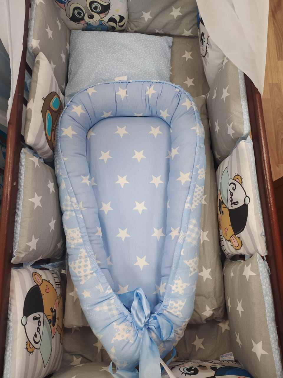 Гнездышко - кокон (бязь + синтепух) стандарт артикул анонс 6527_м4