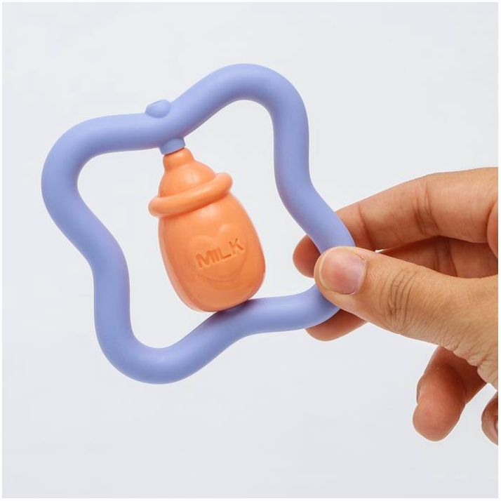 № 4754406 Набор прорезывателей с погремушкой «Овощной микс», 2 шт