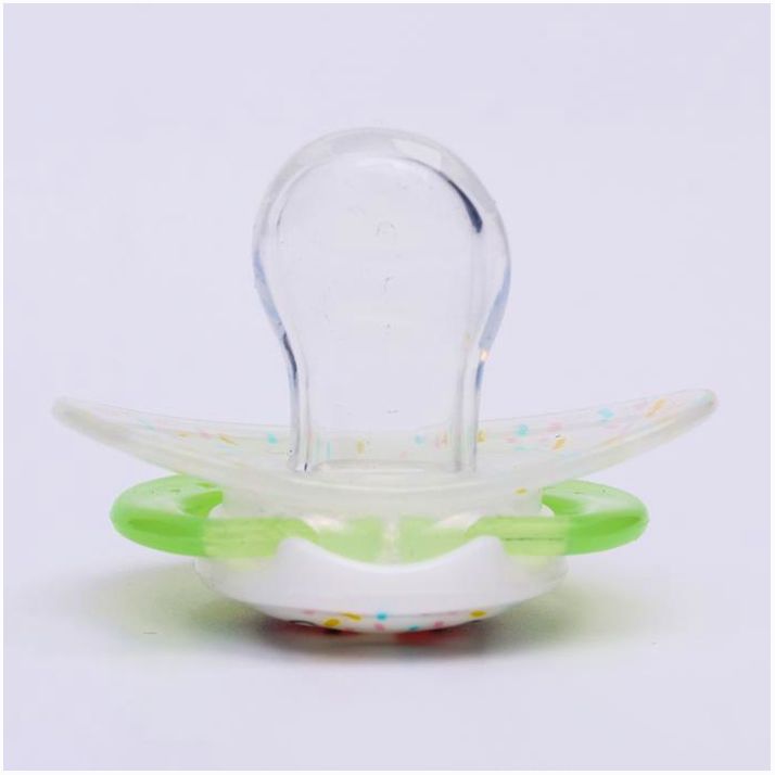 № 4770916 Соска-пустышка ортодонтическая, силикон, от 3 мес., «Кошечка», цвет зеленый