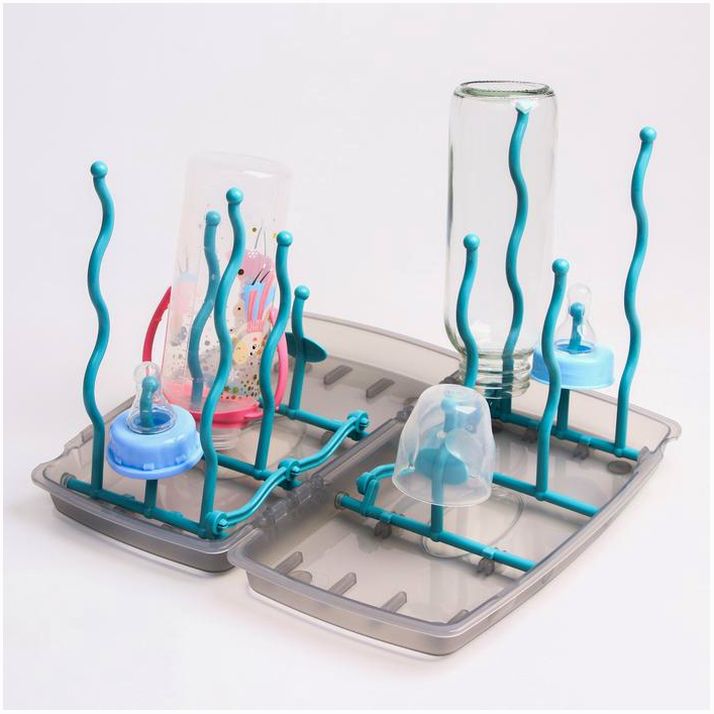 Сушилка для детских бутылочек, цвет бирюзовый артикул анонс 4770871