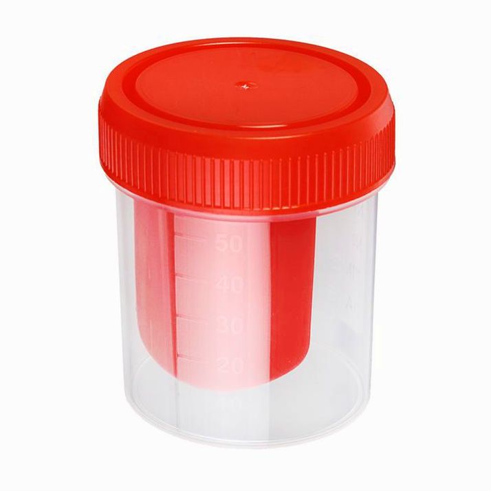 № 3580939 Контейнер для биопроб полимерный, стерильный, со шпателем, 60 мл