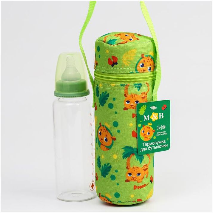 Термо-чехол для бутылочки «ТРЕНД. Леопард», форма тубус артикул анонс 4733668