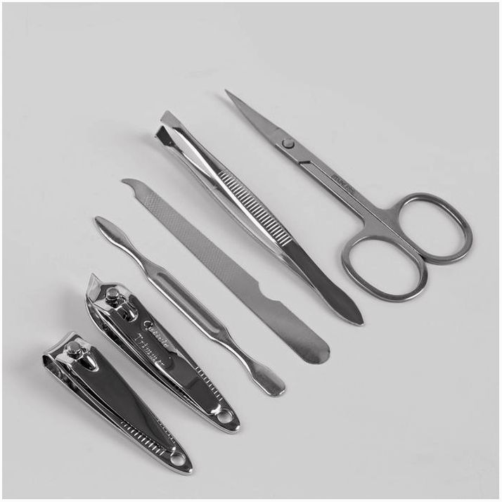 № 4103694 Набор маникюрный «Фрукты», 6 предметов, в футляре, рисунок МИКС