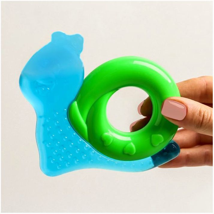 № 2634011 Прорезыватель охлаждающий «Улиточка», цвет МИКС, Крошка Я